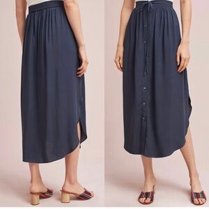 NWT Odell’s by Anthropologie Button Front Skirt midi S.